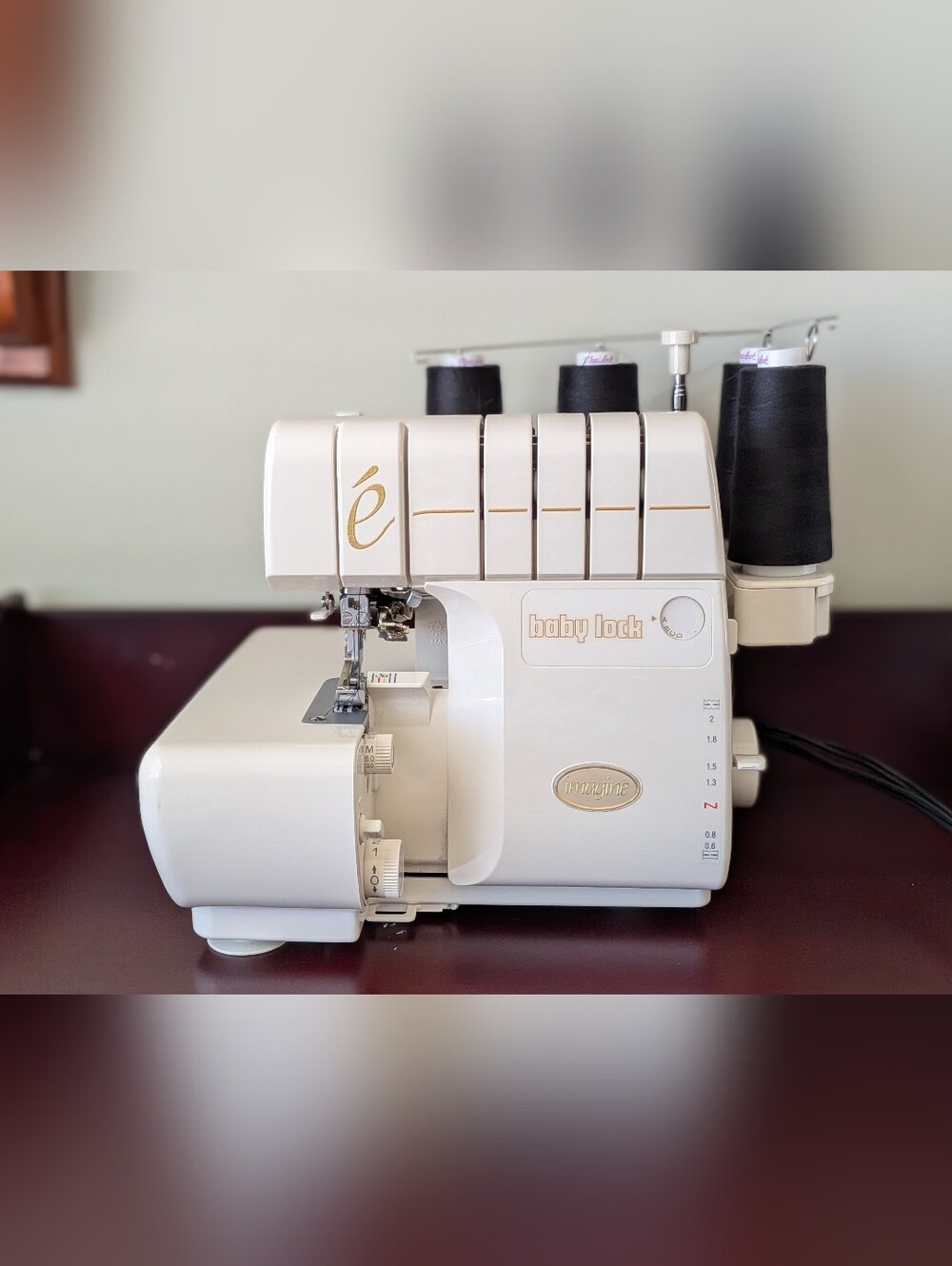 White Serger Overlock Sewing Machine